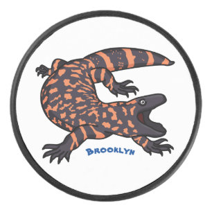 ハングリーギラモンスタントリザード漫画イラストレーション アイスホッケーパック