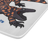 ハングリーギラモンスタントリザード漫画イラストレーション カッティングボード (角)