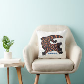 ハングリーギラモンスタントリザード漫画イラストレーション クッション (椅子)