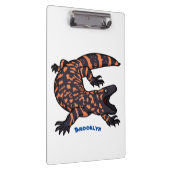 ハングリーギラモンスタントリザード漫画イラストレーション クリップボード (右)