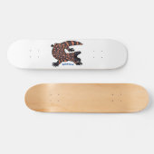 ハングリーギラモンスタントリザード漫画イラストレーション スケートボード (横)