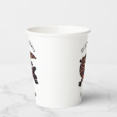 ハングリーギラモンスタントリザード漫画イラストレーション 紙コップ (左)