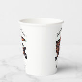 ハングリーギラモンスタントリザード漫画イラストレーション 紙コップ (右)