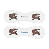 ハングリーギラモンスタントリザード漫画イラストレーション 野球ボール (パネル)