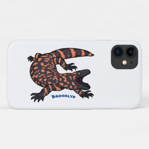 ハングリーギラモンスタントリザード漫画イラストレーション iPhone 11 ケース