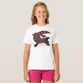 ハングリーギラモンスタントリザード漫画イラストレーション Tシャツ (正面フル)