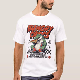 ハングリークロコダイル (ピザ) Tシャツ