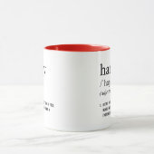 ハングリー定義、コーおもしろいヒー マグカップ (中央)