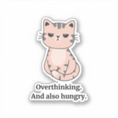 ハングリー猫 シール (正面)