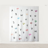 ハングルとアルファベットのタペストリー タペストリー (正面)