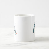 ハングルの「사랑」カリグラフィーマグ コーヒーマグカップ (中央)