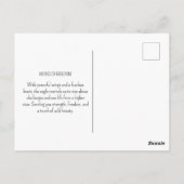 ハングルイーグルパインフォレストヴィンテージ自然野生動物 ポストカード (裏面)