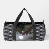 ハングルイーグルフルムーンパーソナライズされたファンタジー ダッフルバッグ (裏面)