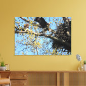 ハングルイーグルペアアットネスト キャンバスプリント (インサイチュ (リビング))