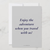 ハングルイーグル&ウォーターフォールズ招待状カード 招待状 (裏面)