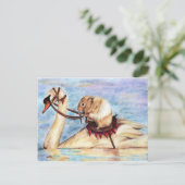 ハングルバックライディング（ハムスター）はがき ポストカード (スタンド正面)