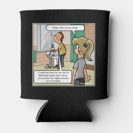 ハングルヘッドアイランドおもしろいクーラーボックス 缶クーラー (正面)