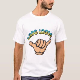 ハングルーズ ハワイアン シャカ チキ 神 Tシャツ