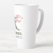 ハングル美しい。 カフェラテマグ (右アングル)