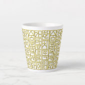 ハングル金色 カフェラテマグ (正面)