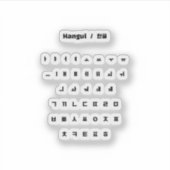 ハングル/한글 シール (正面)