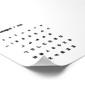 ハングル/한글 ポスター (角)