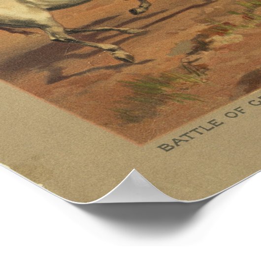 ハンコックアットゲティスバーグby Thure de Thulstrup ポスター (角)