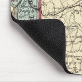 ハンコック郡、ブルック郡、オハイオ郡、マーシャル郡の地図 マウスパッド (コーナー)