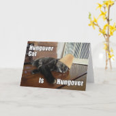 ハンゴバーストルトジェル猫グリーティングカード カード (黄色い花)