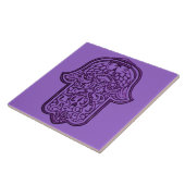 ハンサのヘナの手（紫） タイル (側面)