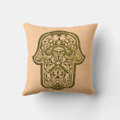 ハンサのヘンナハンド（ゴールデン） クッション (裏面)