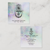 *～*ハンサの手の虹の月のファティマ・クレーター スクエア名刺 (正面/裏面)