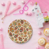 ハンサハンドオブファティマティール（緑がかった色）テラコッタ ペーパープレート (パーティー)