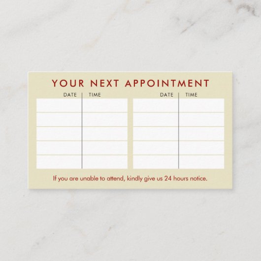 ハンサハンドオーナメント – 赤、オレンジ、シーグリーン 名刺 (裏面)