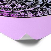 ハンサハンドグラデーションプリント ポスター (角)