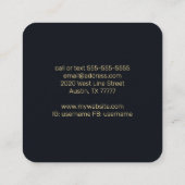 ハンサハンド スクエア名刺 (裏面)