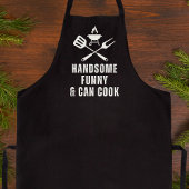 ハンサムおもしろいと缶の調理師はっきりしたおもしろい エプロン