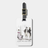 ハンサムではない、ジェーン·オーステン·プライド&偏見 ラゲッジタグ (正面縦)