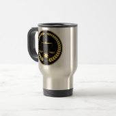 ハンサムでパーソナライズな弁護士のギフトのアイディアのマグ トラベルマグ (正面左)