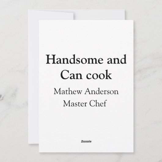 ハンサムで缶調理師名主シェフ日付を追加 シーズンカード (裏面)