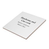 ハンサムで缶調理師名主シェフ日付を追加 タイル (側面)