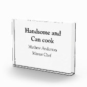 ハンサムで缶調理師名主シェフ日付を追加 フォトブロック (右)