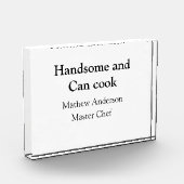ハンサムで缶調理師名主シェフ日付を追加 フォトブロック (左)