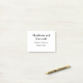 ハンサムで缶調理師名主シェフ日付を追加 ポストイット (デスク上)