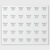 ハンサムで缶調理師名主シェフ日付を追加 ラッピングペーパー (フラット)