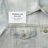 ハンサムで缶調理師名主シェフ日付を追加 名札 (インサイチュ)