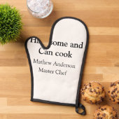 ハンサムで缶調理師名主シェフ日付を追加 鍋つかみ (トップダウン)