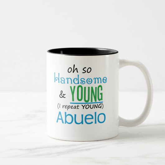 ハンサムで、若いAbuelo ツートーンマグカップ (右)
