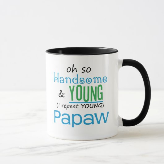 ハンサムで、若いPapaw マグカップ (右)