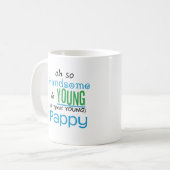 ハンサムで、若いPappy コーヒーマグカップ (正面左)